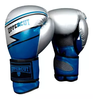 Guante De Box Para Competencia Uppercut #1013 - Gris/ Azul