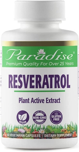 Resveratrol 60caps Paradise Her - Unidad a $2065