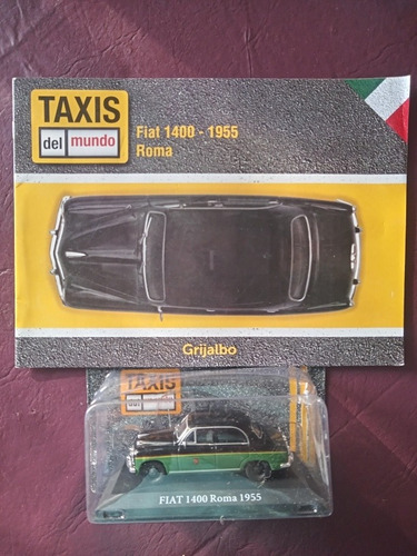 Coleccion Taxis Del Mundo Fiat 1400 1955 Roma Nuevo Salvat