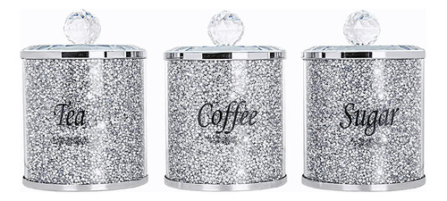 Shyfoy Coffee Sugar Tea Container Canista De 3 Con Etiqueta 