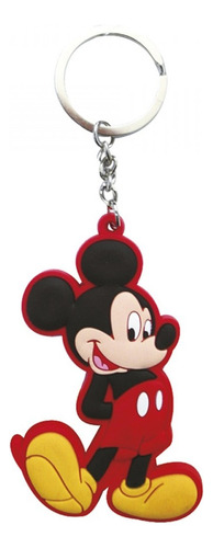 Chaveiro Borracha Mickey Minnie Divertido - Disney Cor Preto