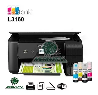 Impresora Multifuncional Inalámbrica Epson Ecotank L3160