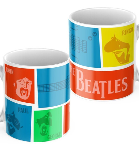Tazas Cerámica The Beatles. Varios Diseños Excelente Calidad