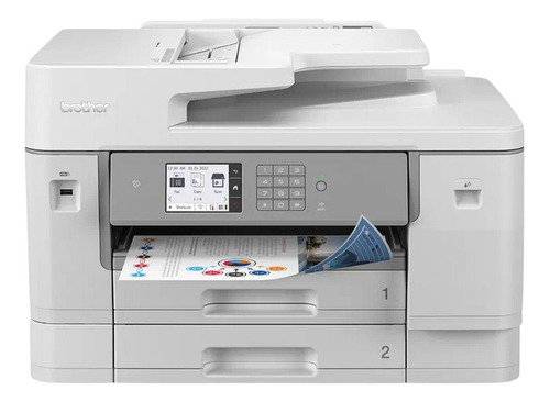 Impresora Multifunción Brother Mfc-j6955dw De Tinta A3 Color Blanco