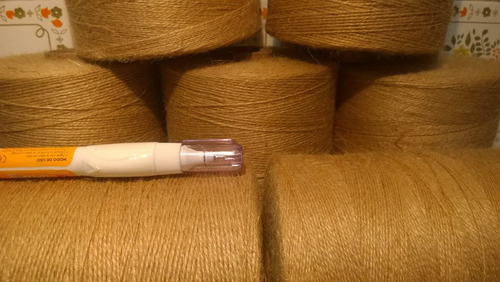 Hilo Yute Fino Etiquetas Bobina 950g 2250m Tejer Etc