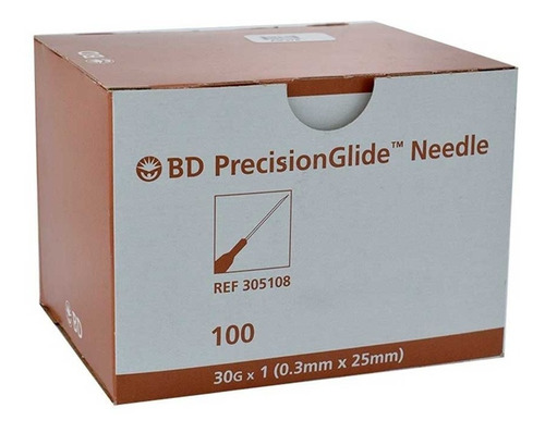 Imagen 1 de 1 de Aguja HiPodérmica 30g X 1 Bd 305108
