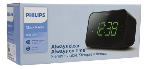 Radio Reloj Philips 3000 Series R3306 Negro