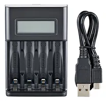 Comprar Cargador Usb De 4 Ranuras Lcd C04 - Pantalla Lcd De 4 Ranura