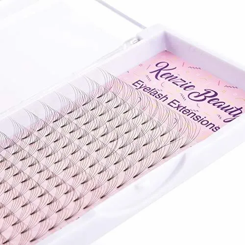 Kenzie Beauty Volumen Ruso Prefabricado 5d Ventiladores Exte