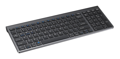 Teclado Inalámbrico Usb Recargable Reemplazo Tablet Gris