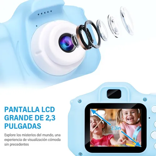 Imagen 2 de 8 de Mini Cámara Portátil Para Niños + Tarjeta De Memoria 32g
