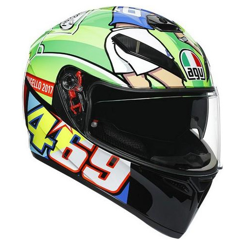 Casco Cerrado Agv K-3 Sv E2205 Top-rossi Mugello 2017