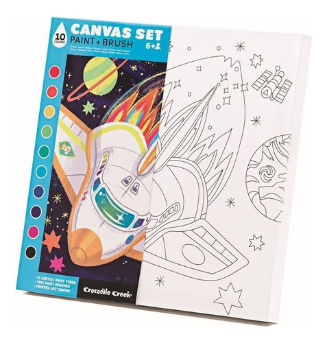 Set De Arte Lienzo Para Pintar El Espacio Niños Y Niñas