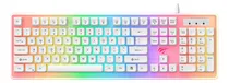 Comprar Teclado Gamer Iluminación Rgb Alámbrico Teclas Multimedia Pc Color Del Teclado Diseño Idioma Español KB876L-SP