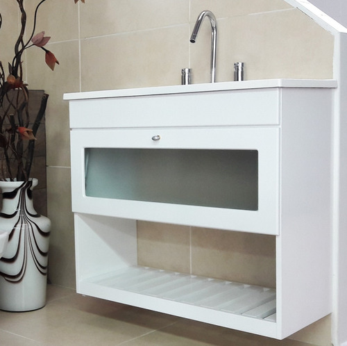 Imagen 5 de 9 de Juego Baño Sanitarios Roca Vanitory 80cm Griferia Fv Envio