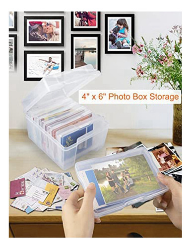 Caja De Almacenamiento De Fotos De 4 X 6 Pulgadas, Funda Org