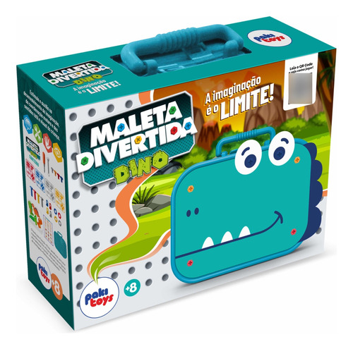 Kit Brinquedo Maleta Divertida Dino - Brinquedo Sensorial