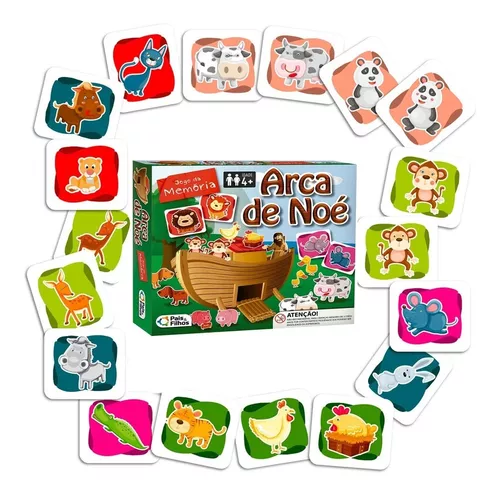 Jogo da Memoria Dinossauros 40pcs - Pais e Filhos