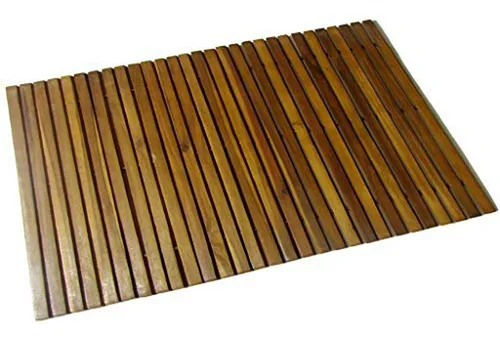 Tapete De Baño De Acacia Para Ducha O Sauna Exterior 31.5 X1