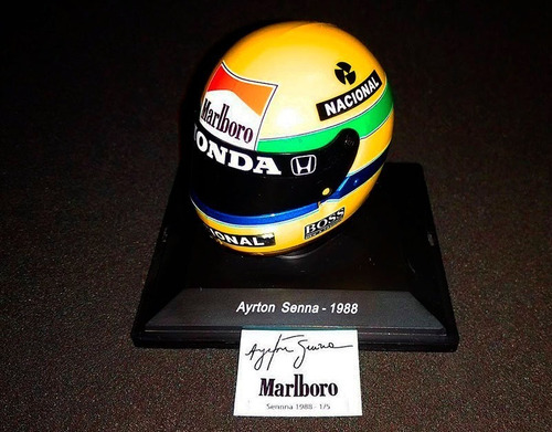 Set Calcas P Casco F1 Escala 1/5 Mclaren Ayrton Senna 1988