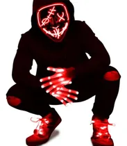 Comprar Camlinbo Juego De 3 Máscaras Led De Halloween,