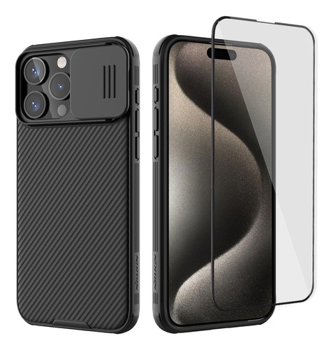 Case Nillkin Camshield Pro Para iPhone 15 Pro 6.1 + Mica