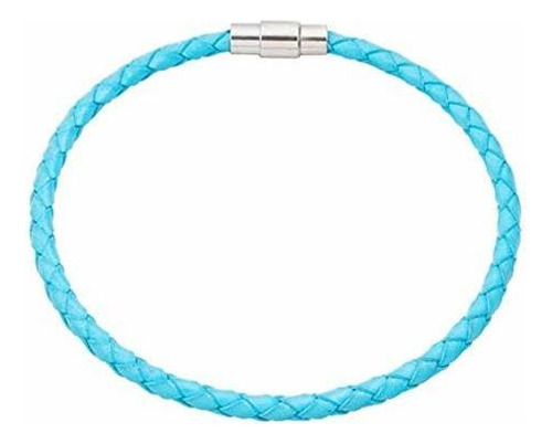 Ev.yi Joyas Pulsera De Cuerda Trenzada De Cuero Apilable Pa