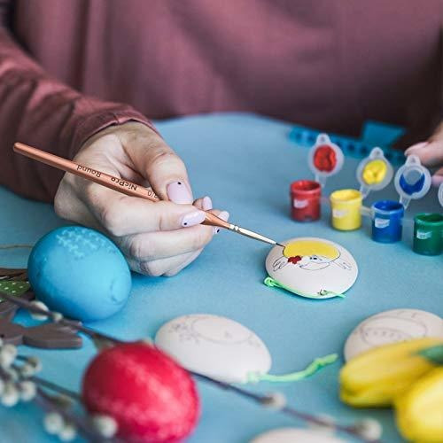 Imagen 6 de 7 de Nicpro - Juego De 16 Pinceles De Pintura Para Detalles Peque