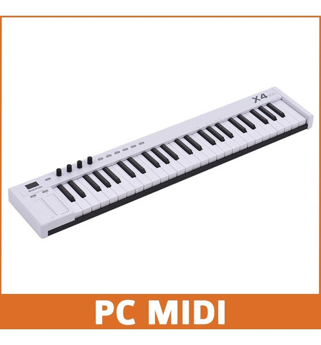 Imagen 6 de 10 de Promo Midiplus X4 Mini Teclado Midi 49 Teclas Sensitivo Usb