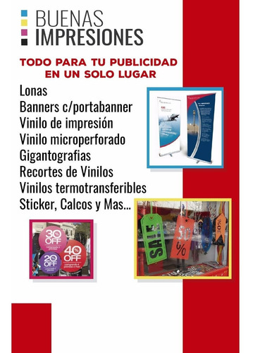 Imagen 6 de 6 de Banner 90x190, Gigantog., Lonas, Ploteo, Vinilos
