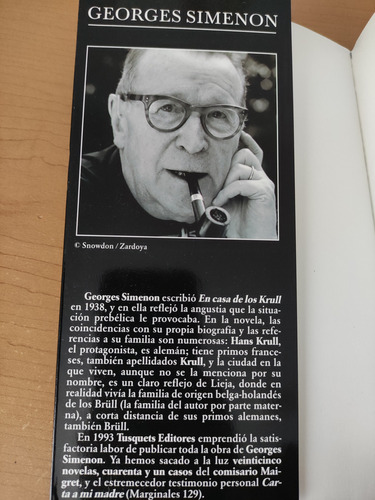 En Casa De Los Krull. George Simenon. Ed. Tusquets