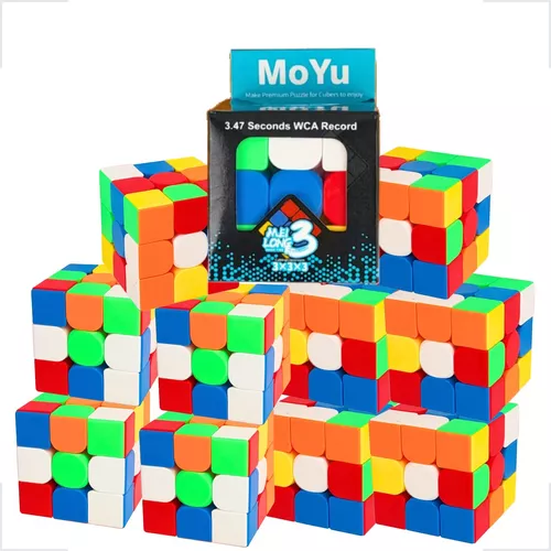 Kit 10 Cubos Mágicos 3x3x3 Moyu Profissional Não Trava