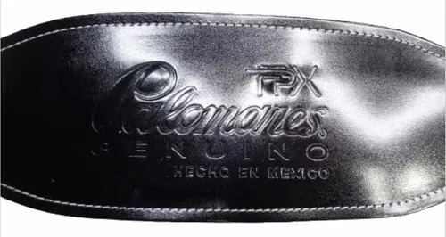 Cinturón De Pesas Piel 100% Negro Con Forro Palomares Fpx
