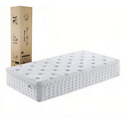 Colchón Matrimonial Memory Foam | Diseño Ergonómico | Blanco