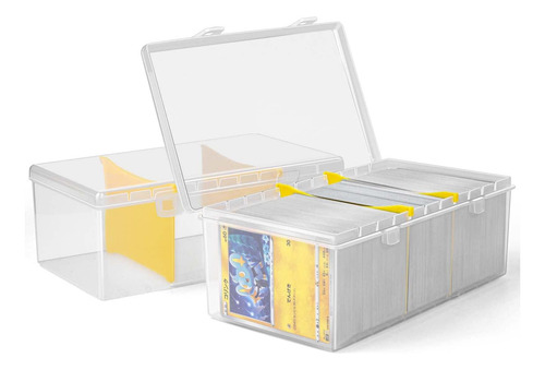 Caja De Almacenamiento De Tarjetas De Comercio De Plástico C