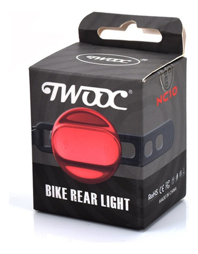 Luz Trasera Bicicleta Twooc Nc10 Usb Recargable Ipx5