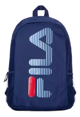 Mochila Fila Logo Bordado Azul Backpack