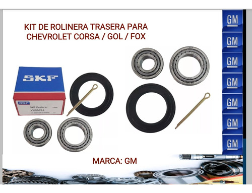 Kit Rodamiento Rolinera Trasera Corsa 1.6 1.8 Chevy 1.6