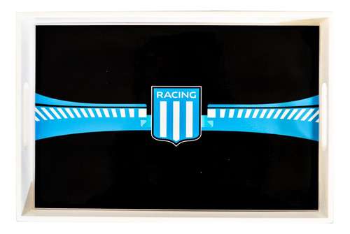 Bandeja De Desayuno 20x30 Madera Diseño Racing Club Futbol