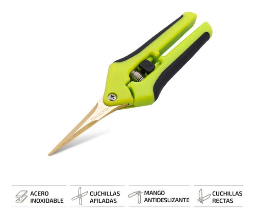 Imagen 2 de 6 de Tijeras De Podar Herramienta Para Jardin Profesional Y Recta