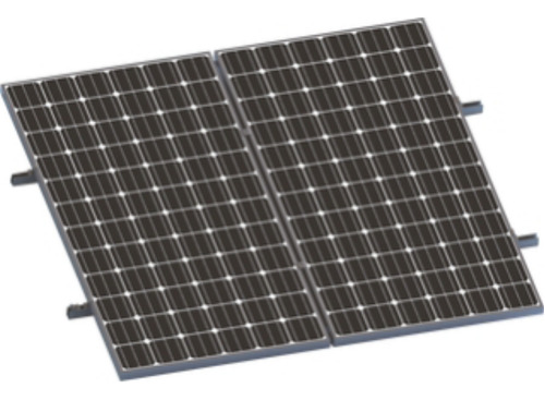 Kit De Minirieles Para Panel Solar Arreglo 1x2 Para