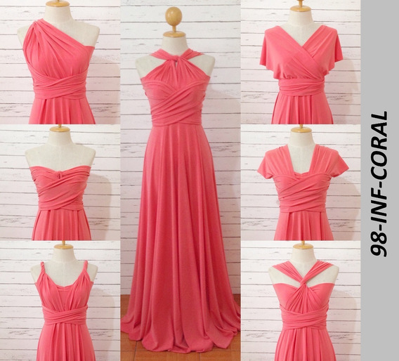 Vestido De Noche Color Coral | MercadoLibre 📦 Vestido De Noche Color Coral | MercadoLibre 📦