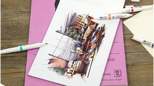 Imagen 3 de 7 de Sketchbook / Croquera A3 Para Diseño Canson Xl Marker