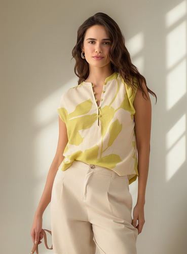 Blusa Esprit 611g009 Amarillo L