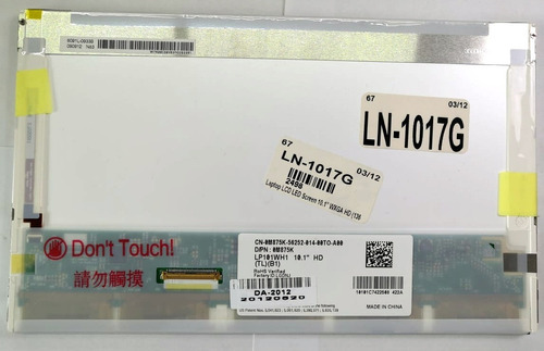 Pantalla Lcd Led 10.1 Lp101wh1-tla2 0m875k 0234fr