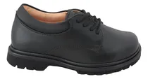 Comprar Zapato Escolar Niñas Agujeta Ligeros Yuyin 24382 Piel Negro