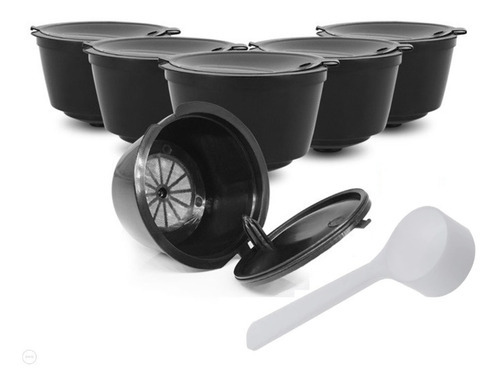 Kit 6 Cápsula Dolce Gusto Reutilizável Recarregavel Refil