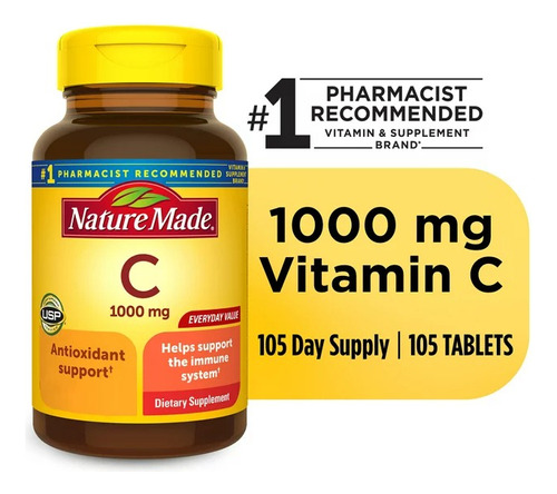 Vitamina C Nature Made 1000mg X 105 Tab.