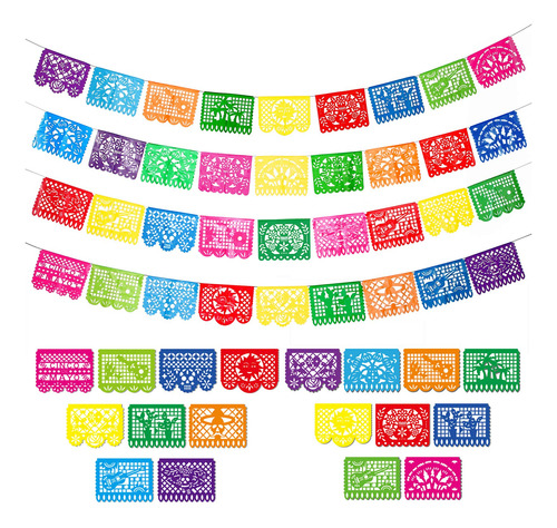 4 Paquetes De Pancartas De Fiesta Mexicana Pancarta De Plas