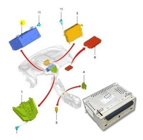 Modulo Do Radio Com Cd Player ( Versao Titanium ) - Focus